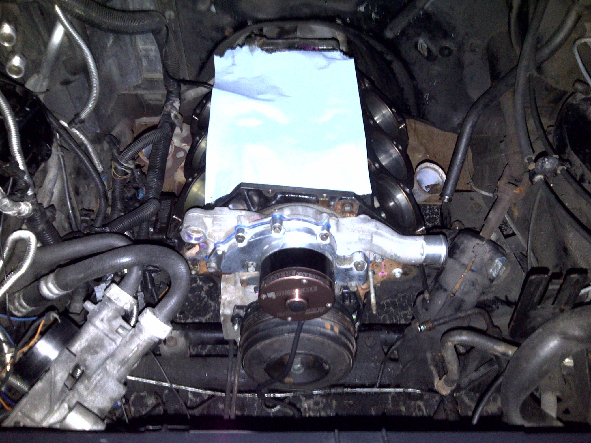 3800 v6 motor in the car 3800 v6 motor installed