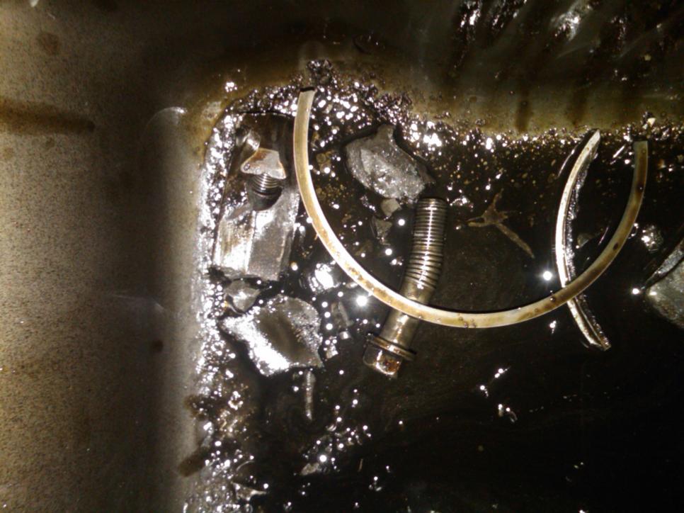 Chunks of metal in the oil pan