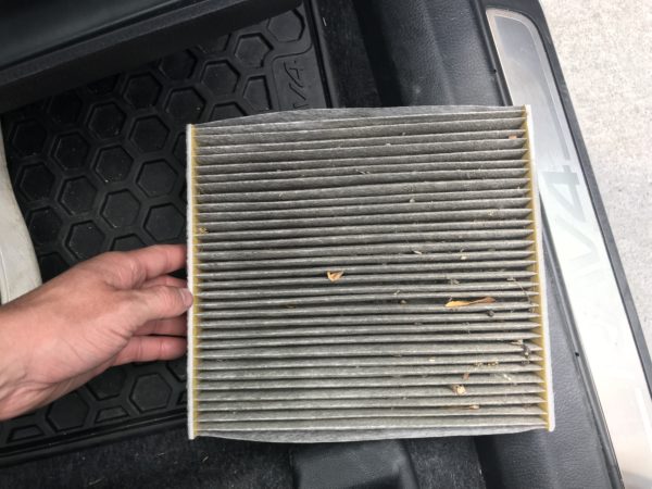 Dirty Toyota Cabin Filter