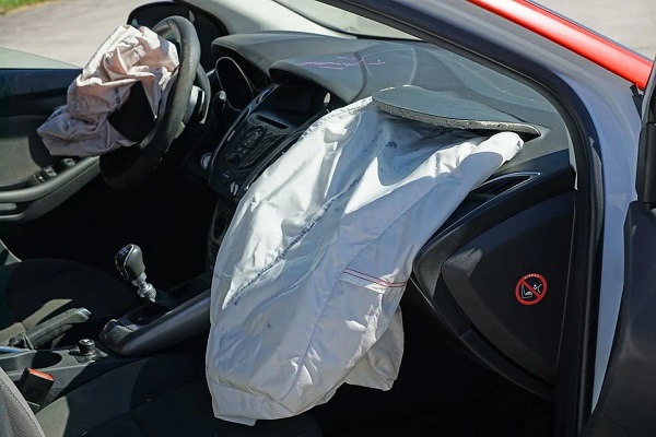 Car accident write off air bags