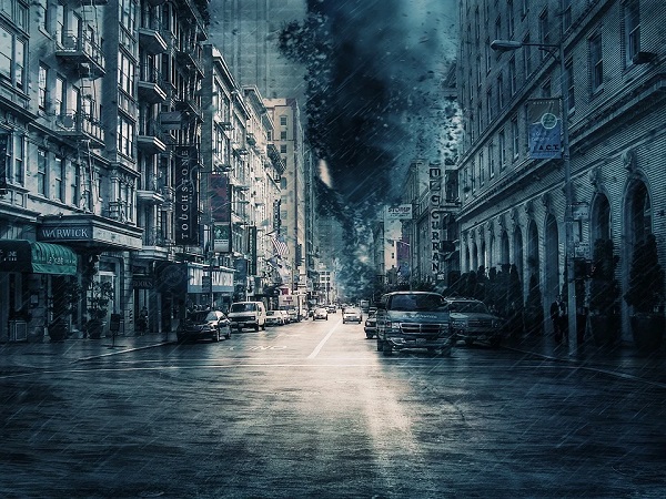 City storm