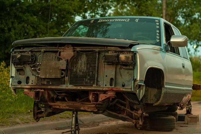 broken car